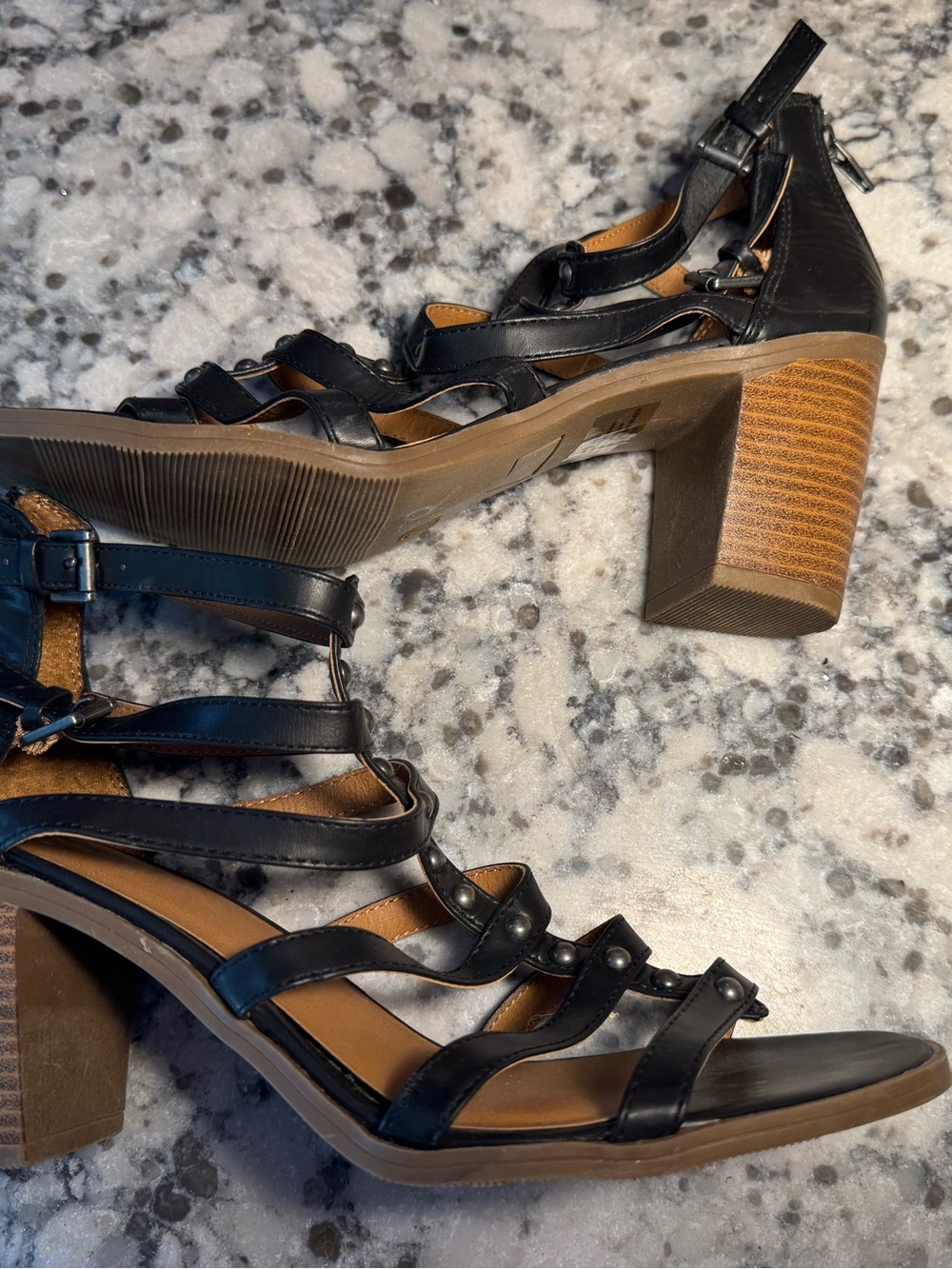 Mossimo Supply Co Women’s Black Strappy Gladiator Sandals